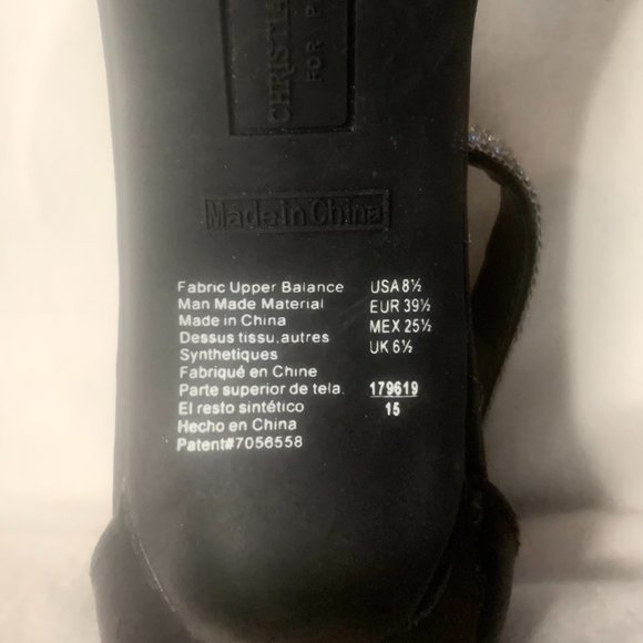 Christian Siriano Black Stiletto Sandal Special Occasion Shoes Size 8 1/2 - Picture 8 of 14